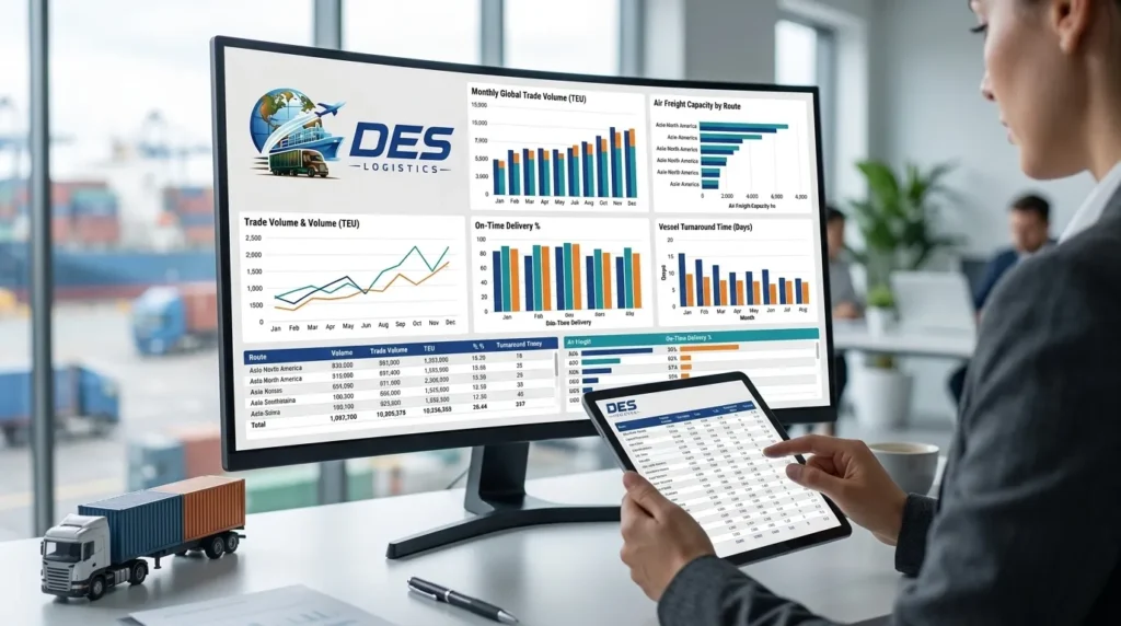 DES Logistics trade data analysis using UAE import data by HS code
