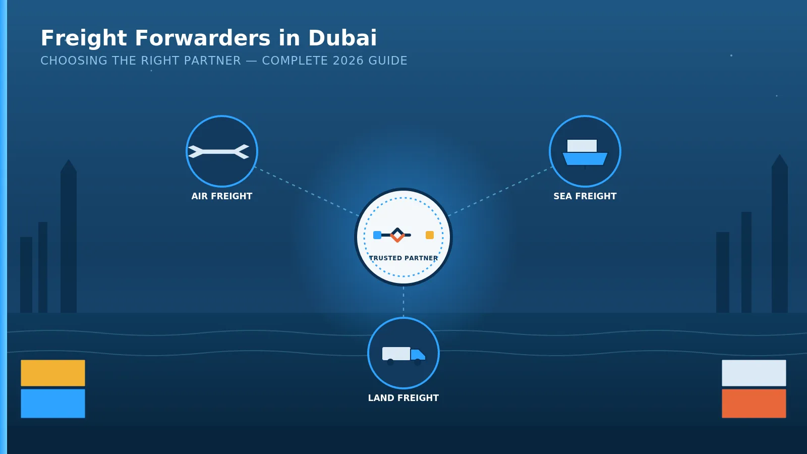 Freight forwarders in Dubai – air, sea and land freight connected through a trusted logistics partner